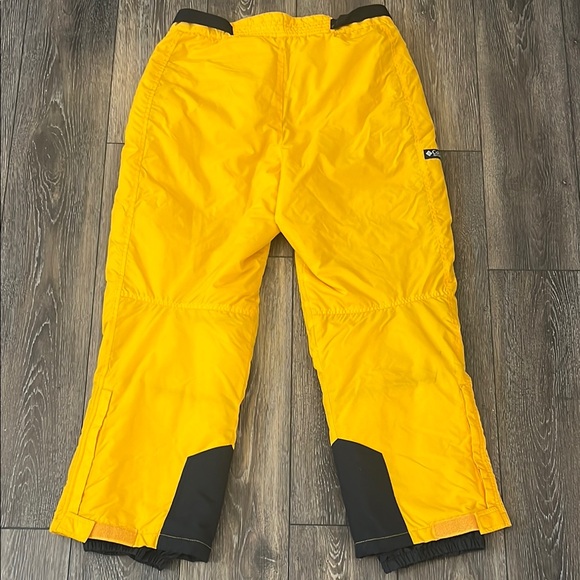 Vintage Columbia Yellow Snow Pants with Black Accents Mens Large Retro - Picture 4 of 12